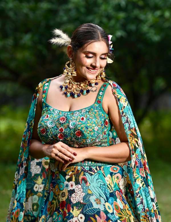 Peacock Bridal Lehnga - Image 2