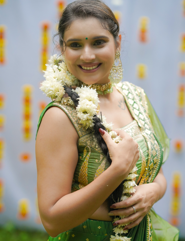 Mehndi Bridal Lehnga - Image 2