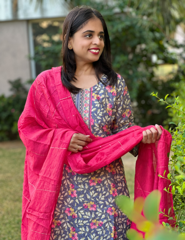 Grey Kurta Set