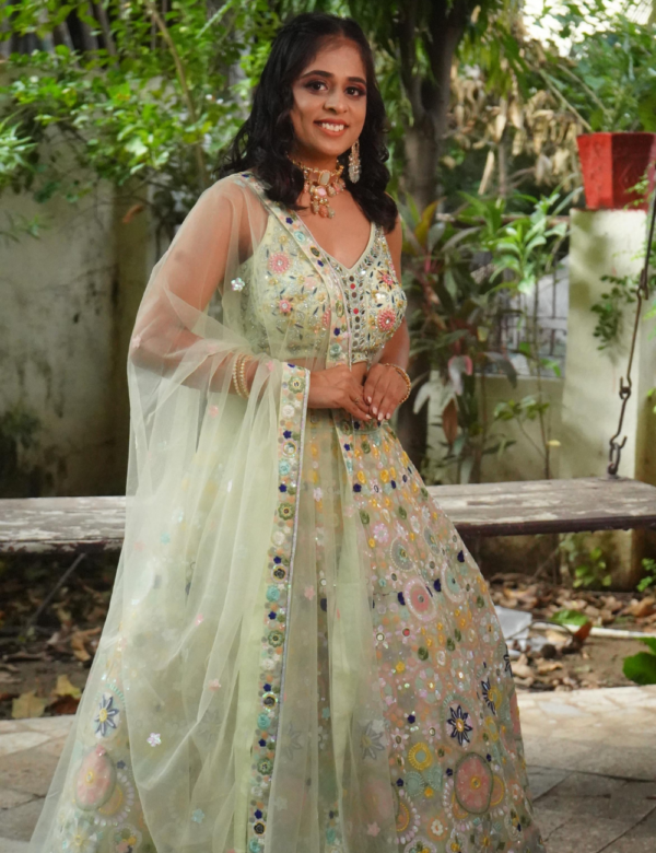 Light Green Bridal Lehnga