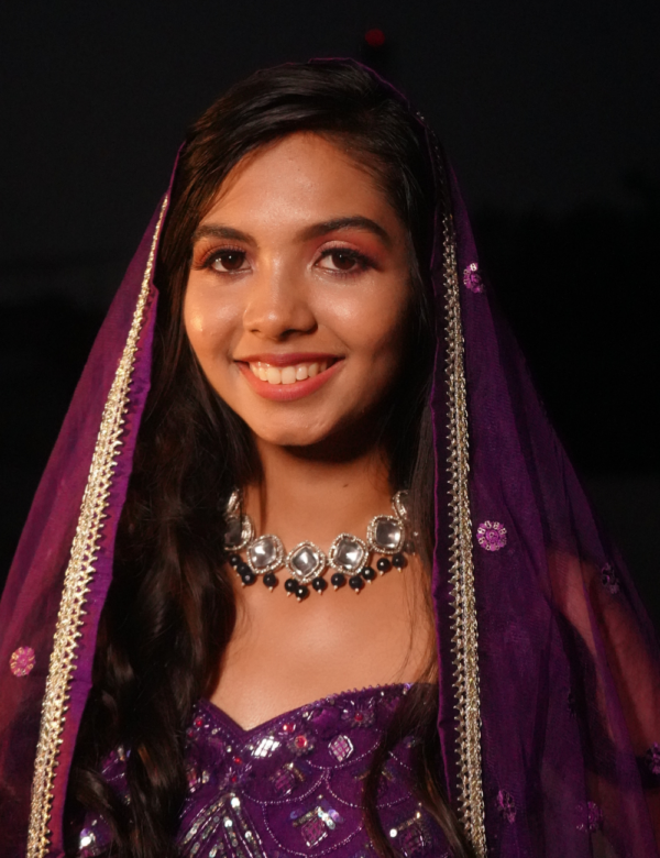 Dark Purple Wedding Lehnga - Image 3