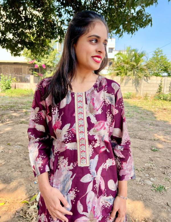 Purple kurti - Image 3